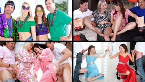 Hot Daughter Swapping Fuck Compilation